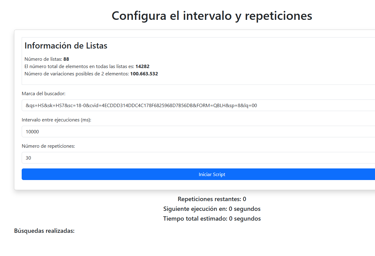 Automatizar búsquedas en Bing y gana 210 puntos Rewards rápidamente